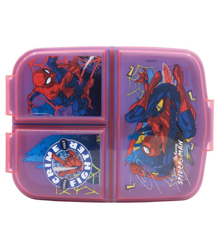 Marmita Múltipla Spider-Man com 3 Compartimentos