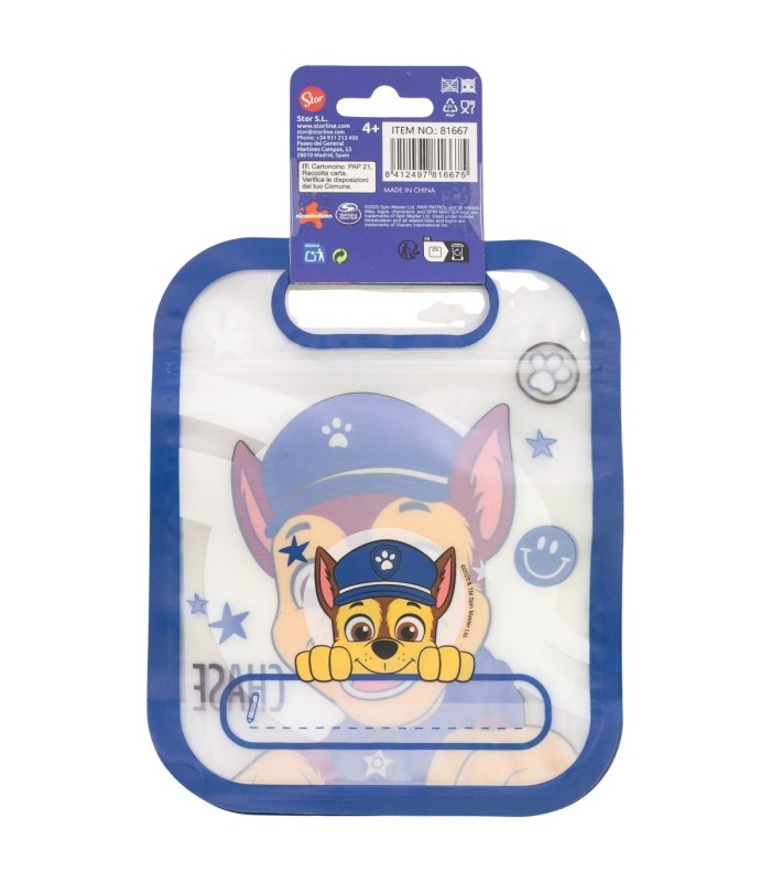 SET 4 SACOS COM FECHO ZIP PATRULHA CANINA