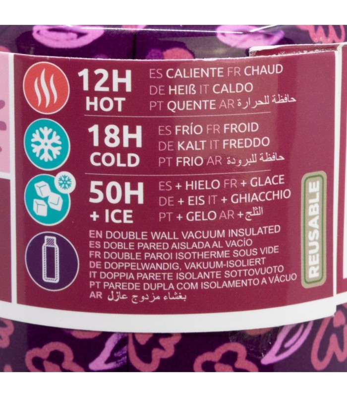 Garrafa Térmica Inox 515 ml Minnie Mouse Cherrylicious