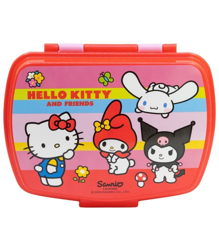 Fiambrera Retangular Hello Kitty e Amigos