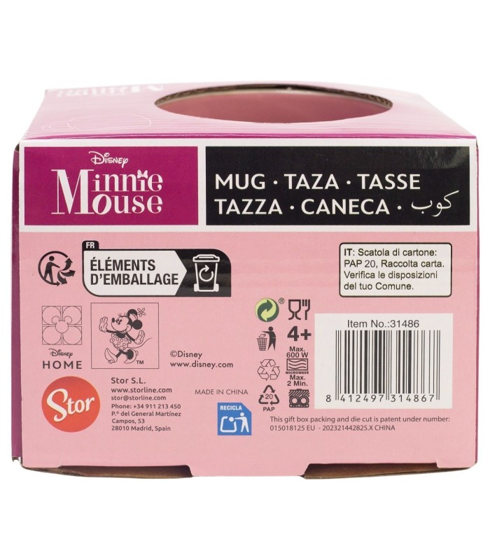 Caneca Cerâmica Globe 380 ml Minnie Mouse Cherrylicious