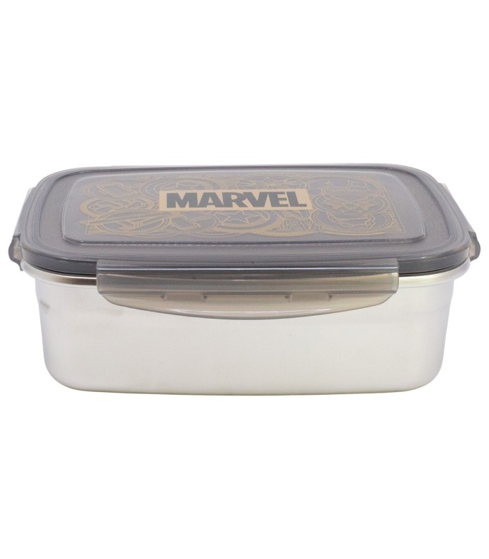 Marmita Retangular Inox 1090ml Marvel Golden Treasure