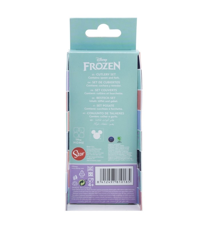 Conjunto de 2 Talheres Metálicos Frozen – Colher e Garfo
