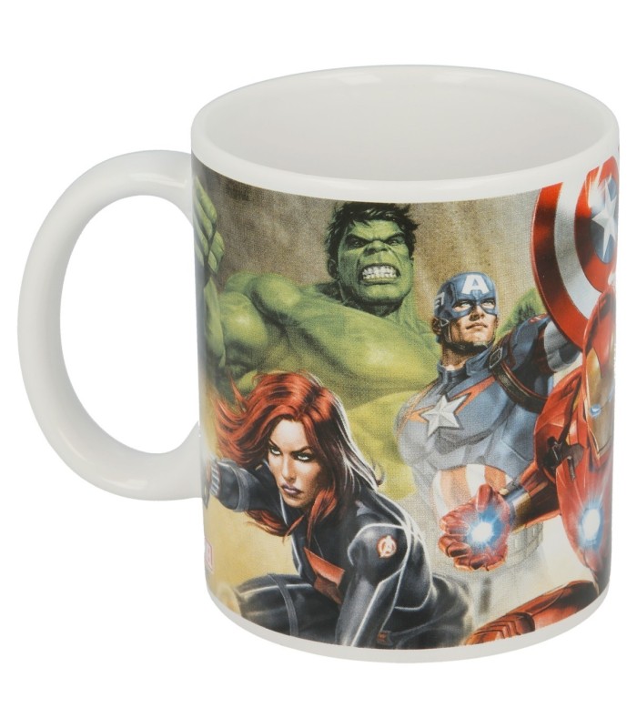 Caneca Cerâmica 325 ml Avengers em Caixa de Presente