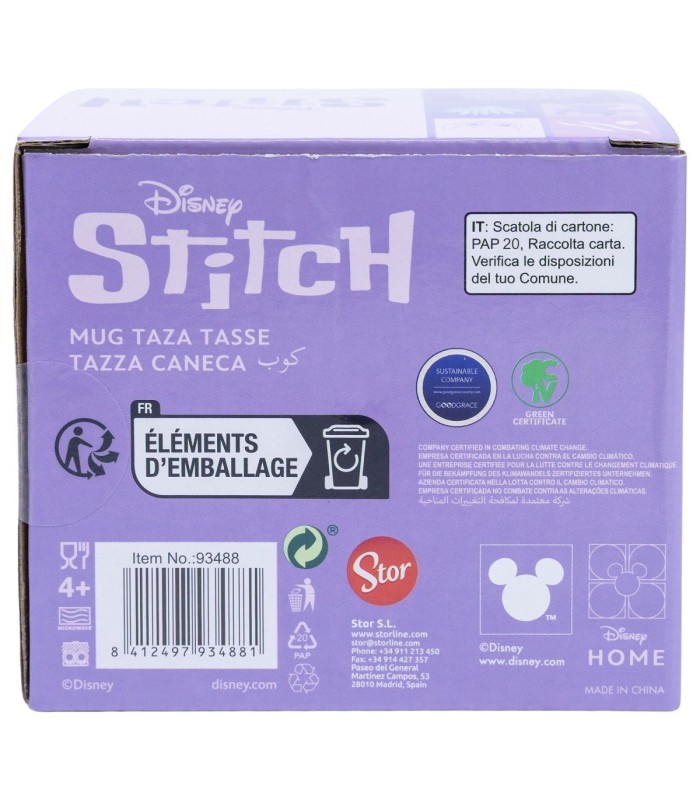 Caneca Cerâmica 325 ml em Caixa de Presente Stitch
