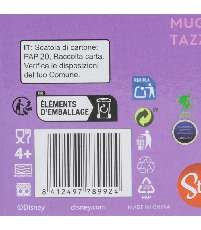 Caneca Cerâmica 3D Stitch em Caixa de Presente