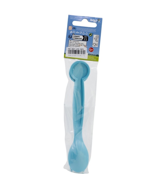 SET DE 2 CUBERTOS BLUEY (COLHER E GARFO)