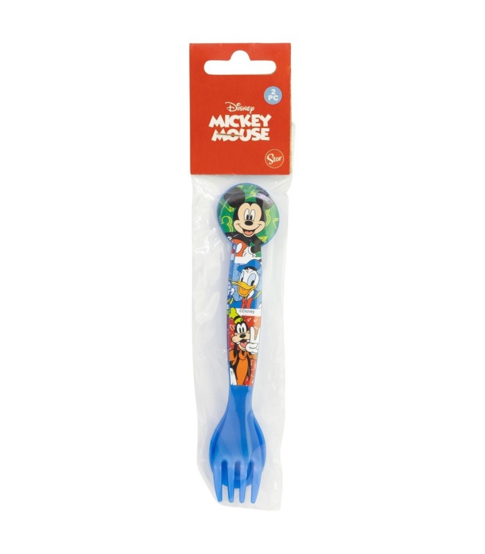SET DE 2 CUBERTOS MICKEY MOUSE (COLHER E TENEDOR)