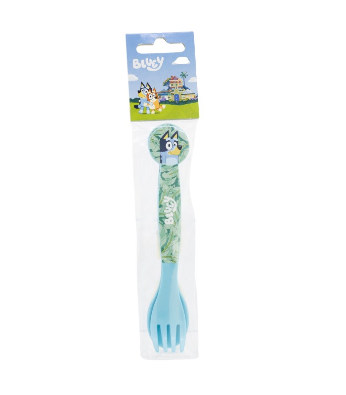 SET DE 2 CUBERTOS BLUEY (COLHER E GARFO)