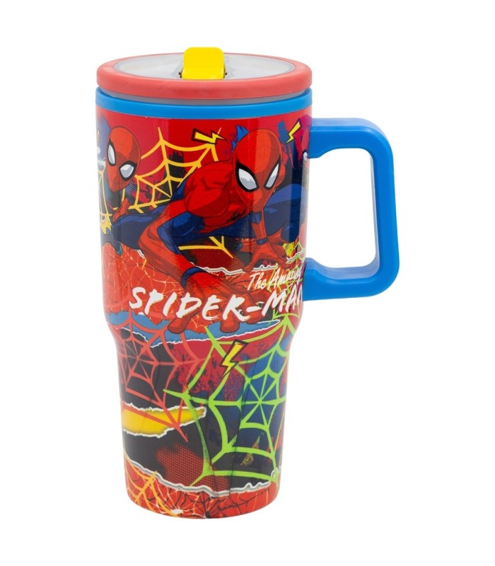 Caneca Cool Easy de Dupla Parede com Bico 640 ml Spider-Man